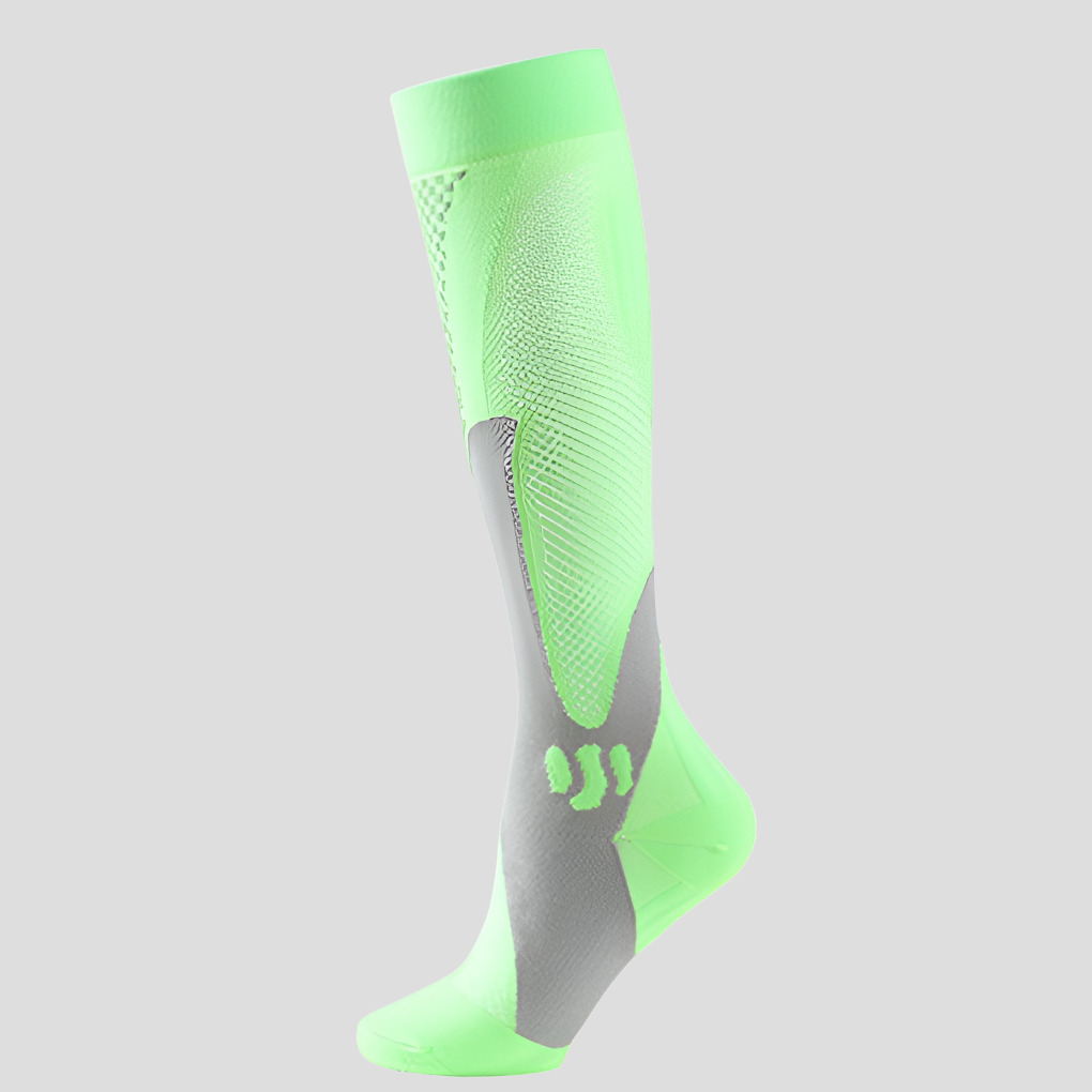 Oak & Coral | Unisex Compression Knee High Socks with Textured Accents