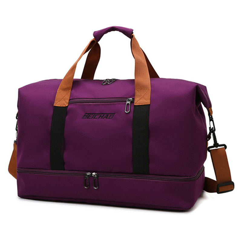 Oak & Coral | Unisex Duffel Bag with Shoe Compartment