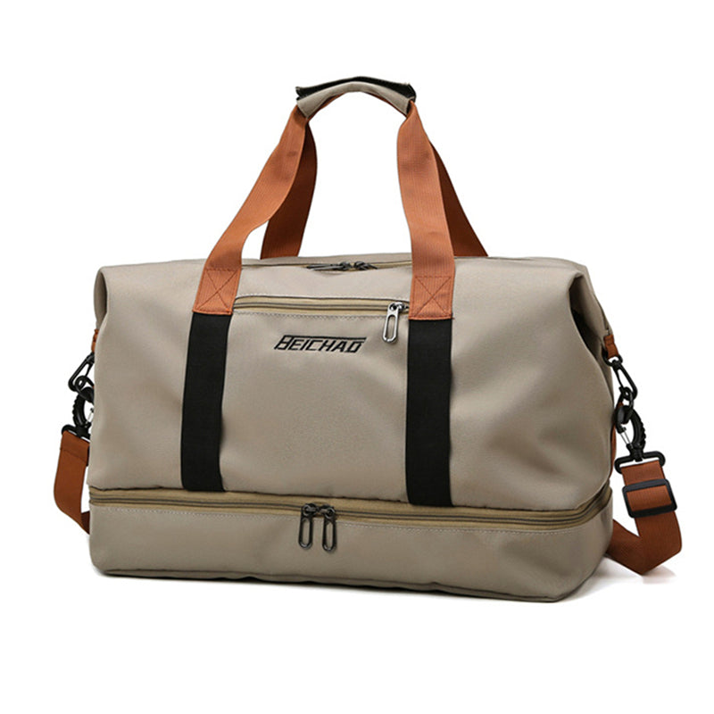 Oak & Coral | Unisex Duffel Bag with Shoe Compartment