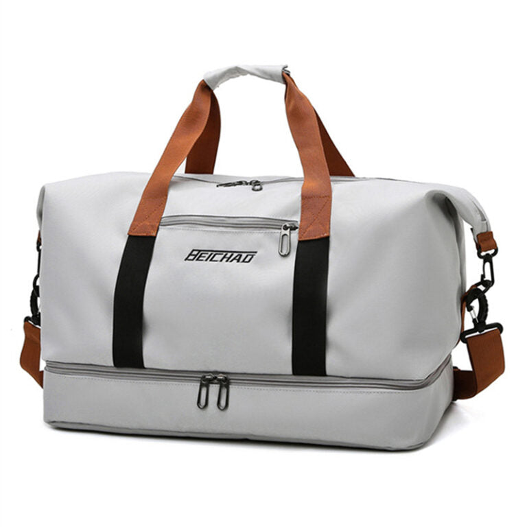Oak & Coral | Unisex Duffel Bag with Shoe Compartment
