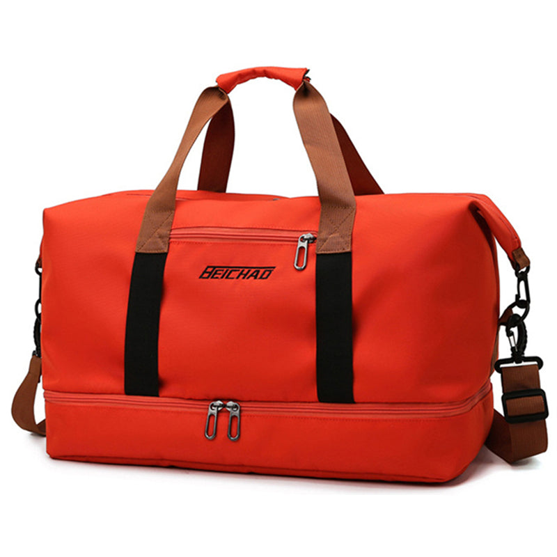 Oak & Coral | Unisex Duffel Bag with Shoe Compartment
