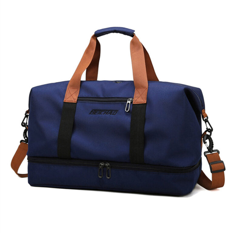 Oak & Coral | Unisex Duffel Bag with Shoe Compartment