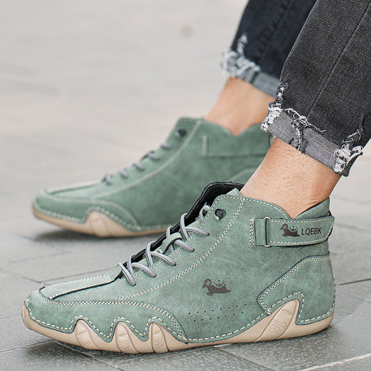 Oak & Coral | Unisex High-Top Barefoot Shoes