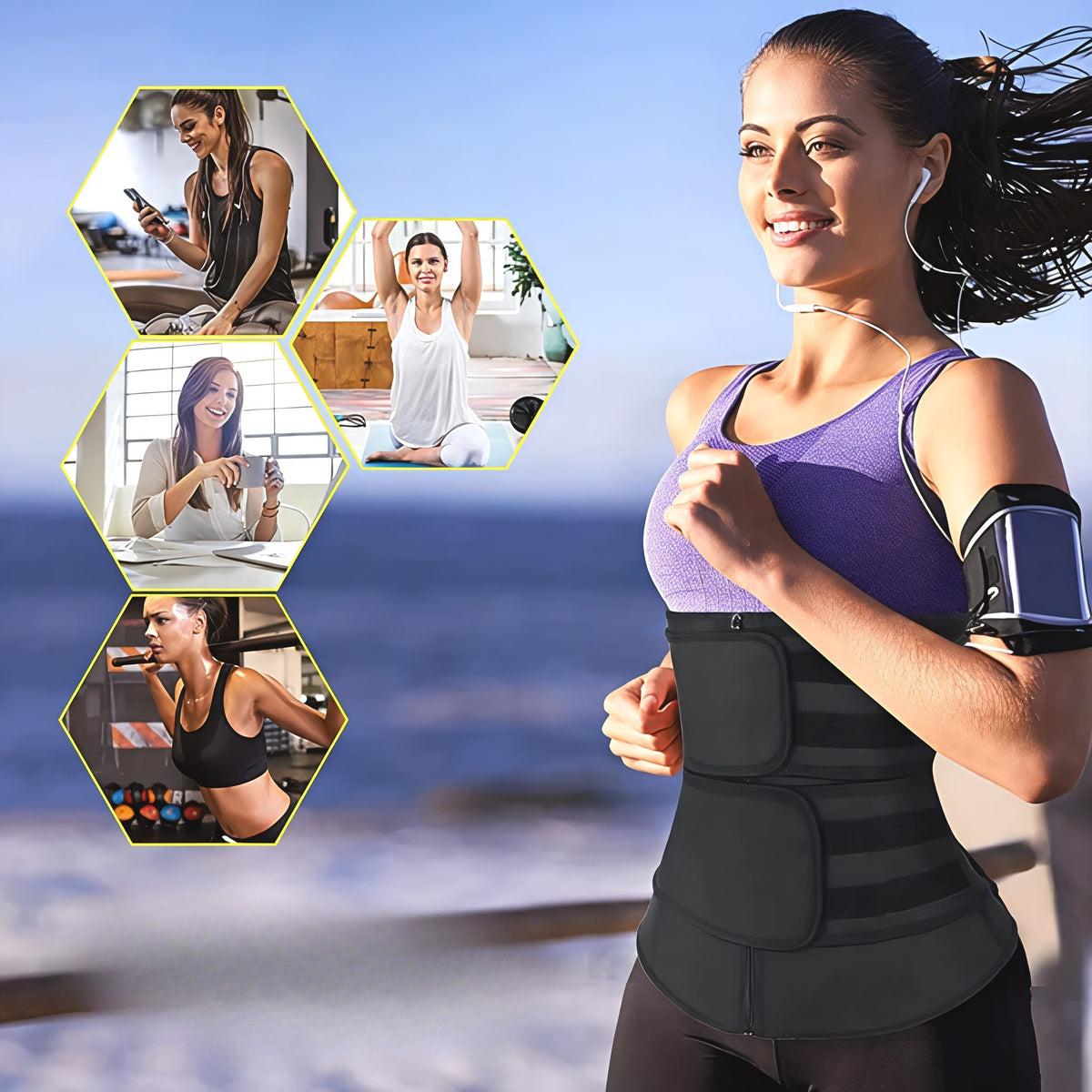 Oak & Coral | Waistband Neoprene Slimming Training Belt