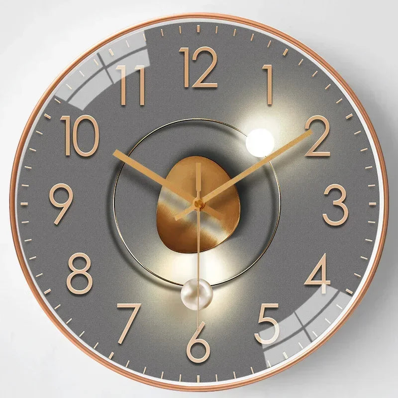Oak & Coral | Wall Clocks Silenttime - Classic and Elegant Design