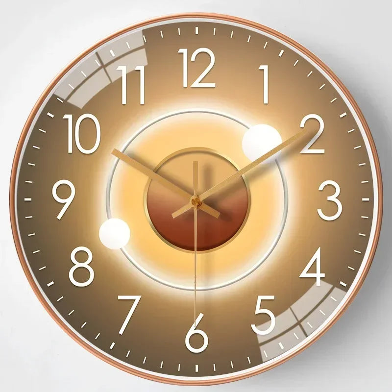 Oak & Coral | Wall Clocks Silenttime - Classic and Elegant Design