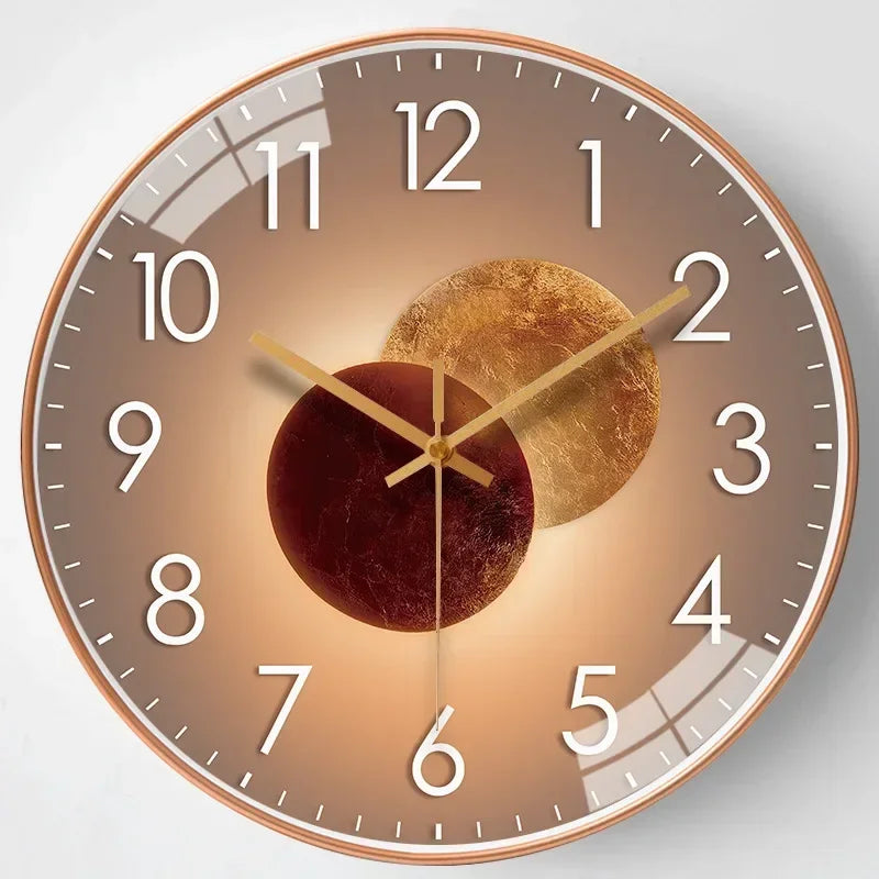 Oak & Coral | Wall Clocks Silenttime - Classic and Elegant Design