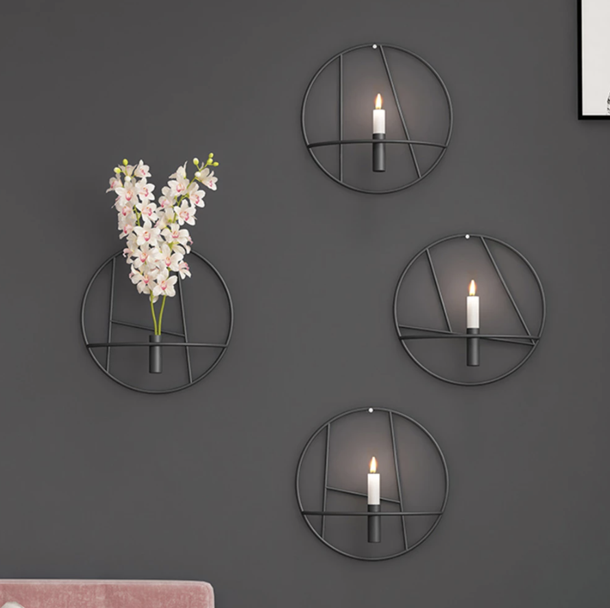 Oak & Coral | WallAura - Ryder Candle Holder and Vase Combination