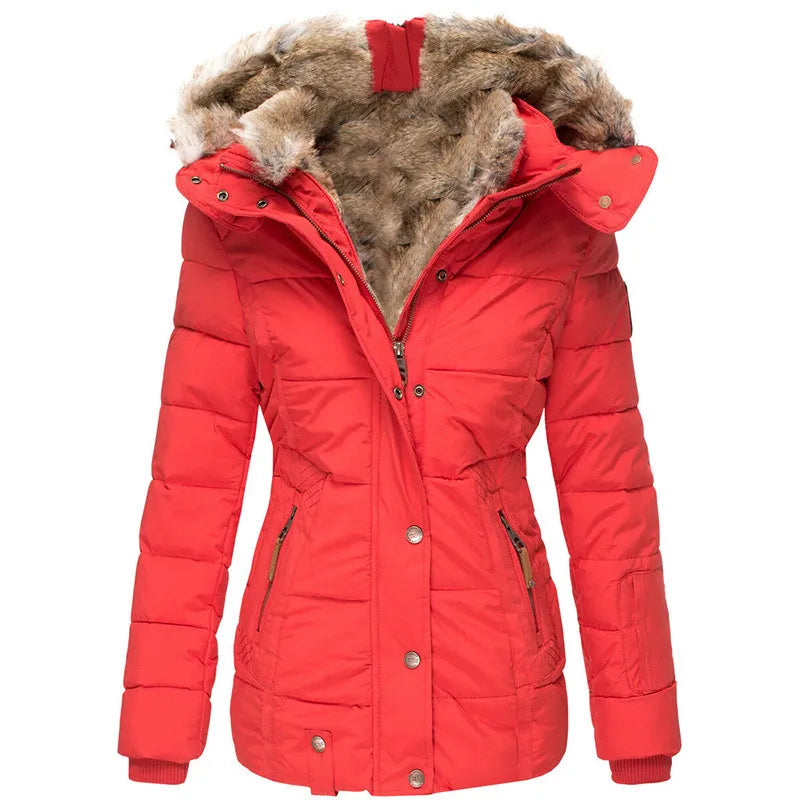 Oak & Coral | Warm Winter Jacket with Fur Lining for Women