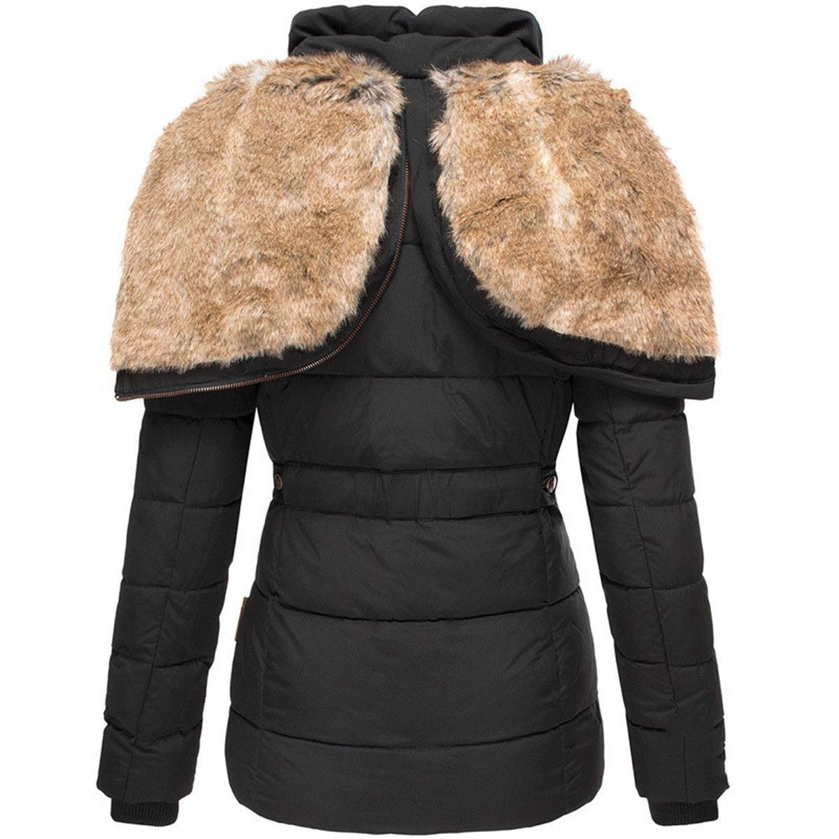 Oak & Coral | Warm Winter Jacket with Fur Lining for Women
