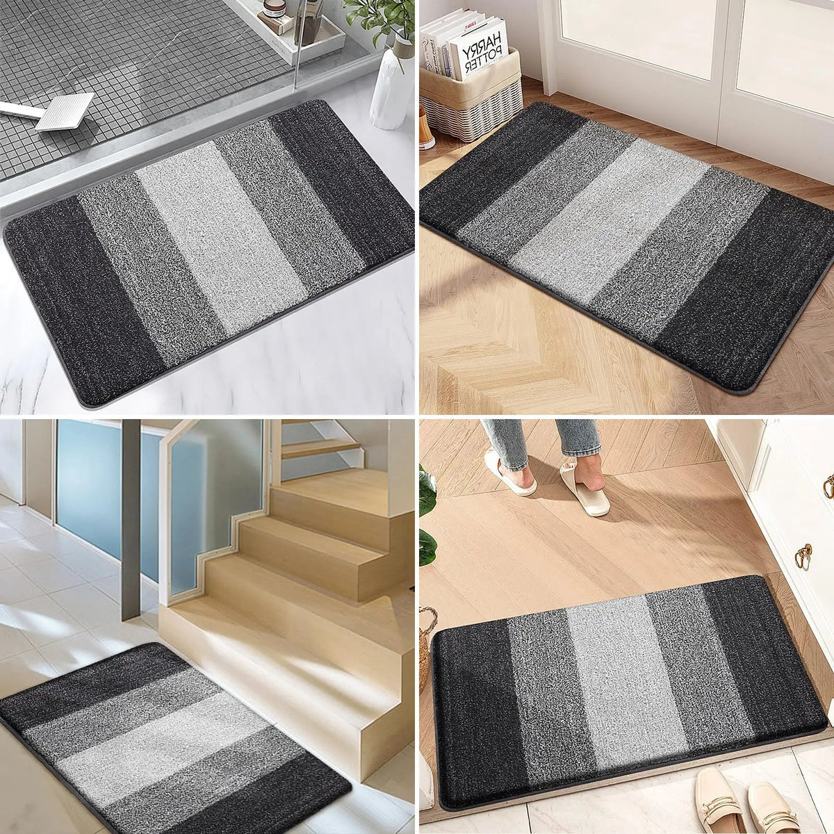 Oak & Coral | Washable Door Mat for Entrances with Water-Absorbing Design