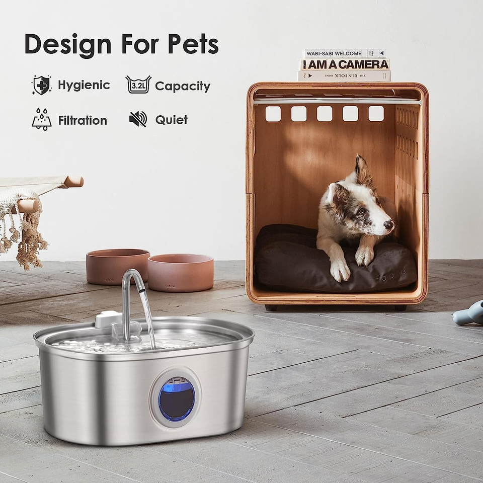 Oak & Coral | Water Fountain Stainless Steel 3.2L