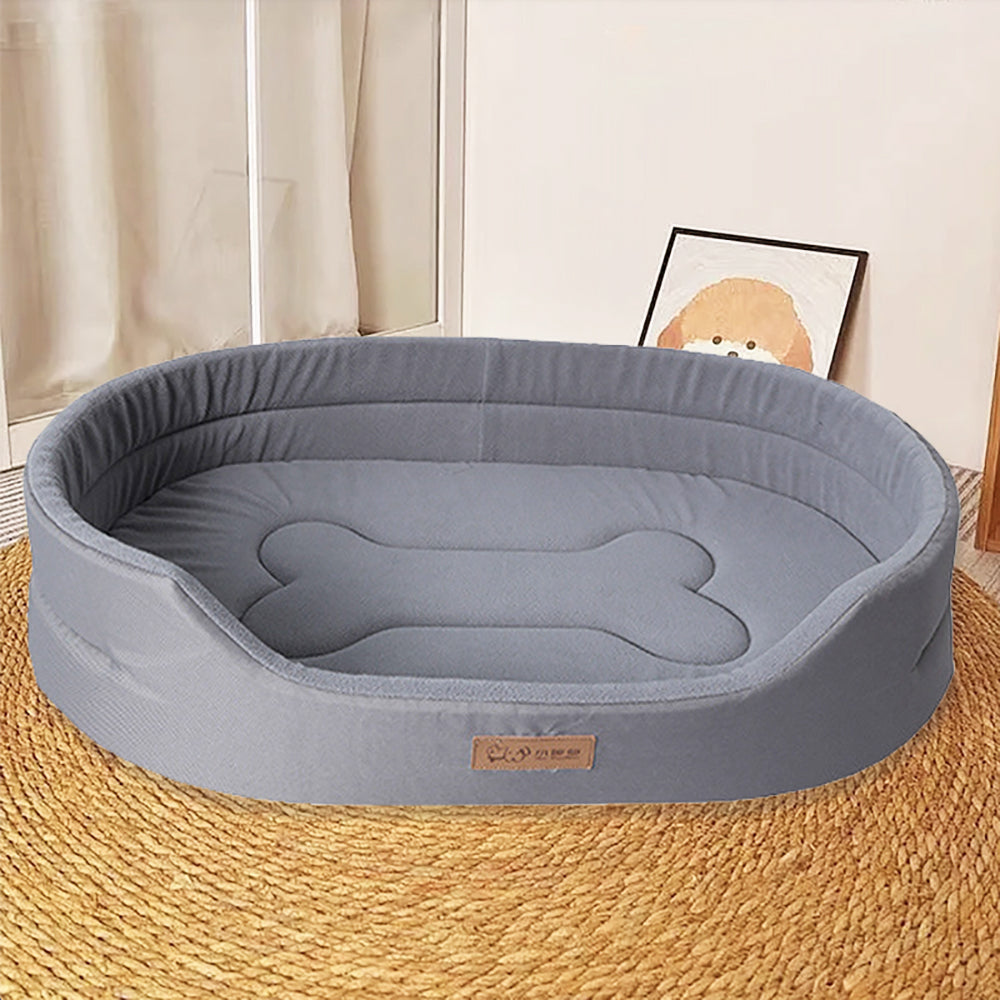 Oak & Coral | Waterproof Dog Bed with Plush Interior