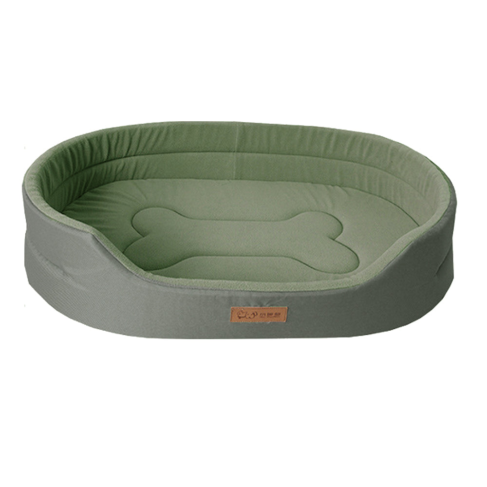 Oak & Coral | Waterproof Dog Bed with Plush Interior