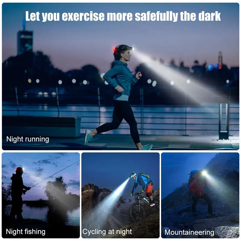 Oak & Coral | Waterproof LED Headlamp with Adjustable Zoom