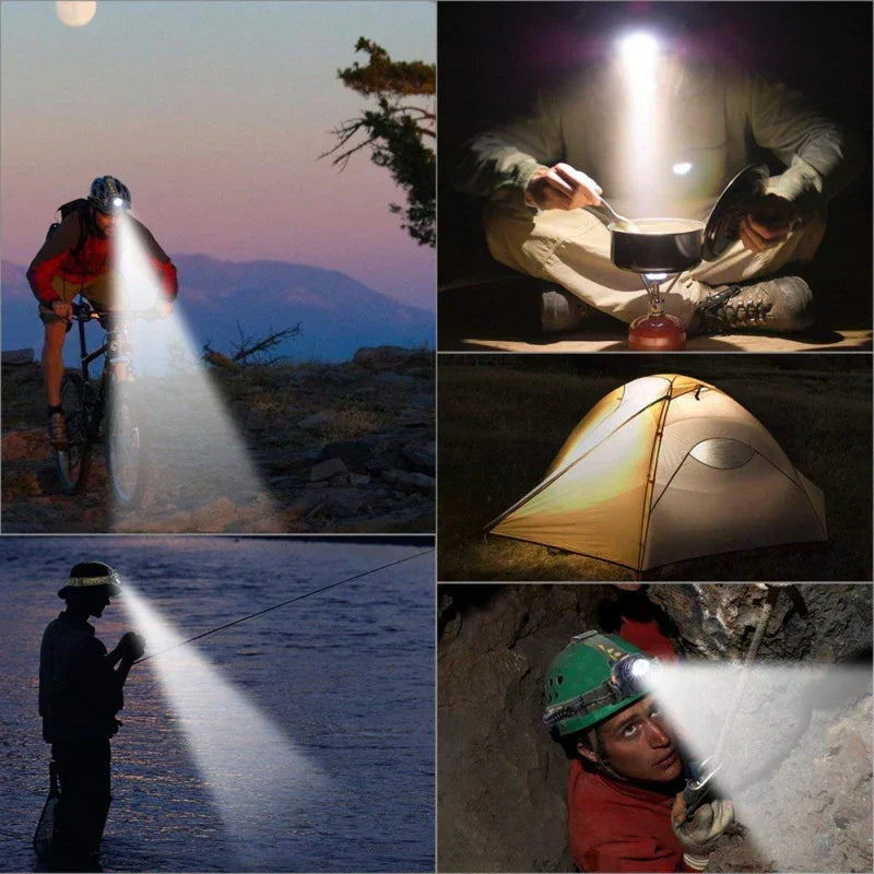 Oak & Coral | Waterproof LED Headlamp with Adjustable Zoom