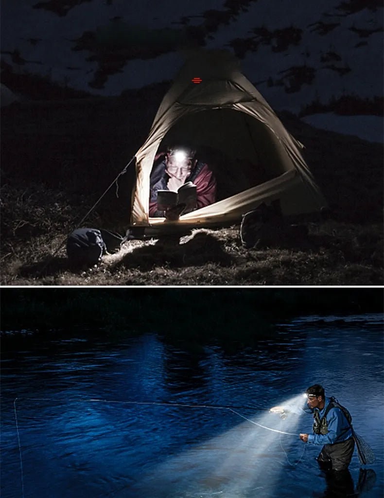 Oak & Coral | Waterproof LED Headlamp with Adjustable Zoom