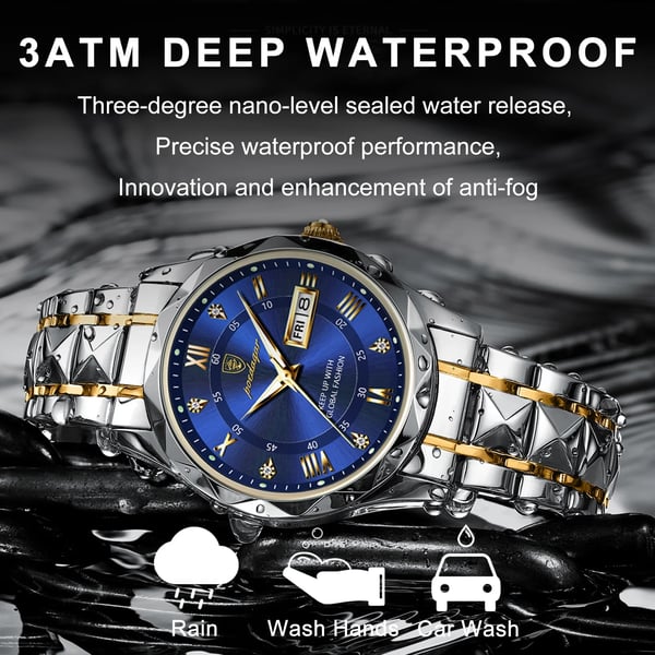 Oak & Coral | Waterproof Luxury Men's Wristwatch by the Top Brand with Luminous Function