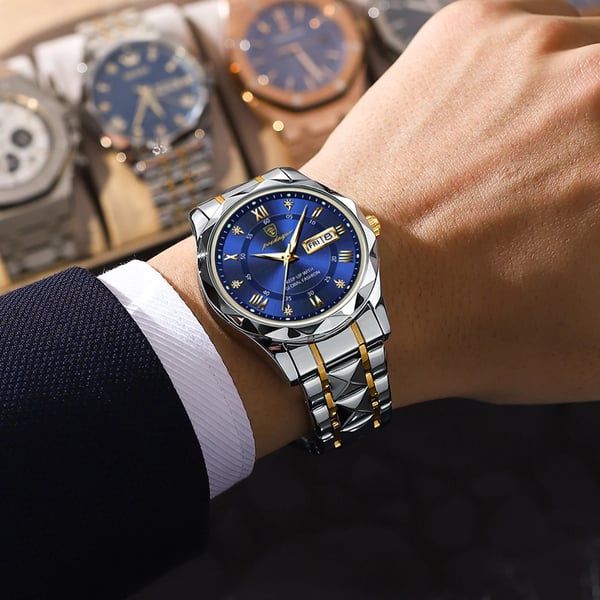 Oak & Coral | Waterproof Luxury Men's Wristwatch by the Top Brand with Luminous Function