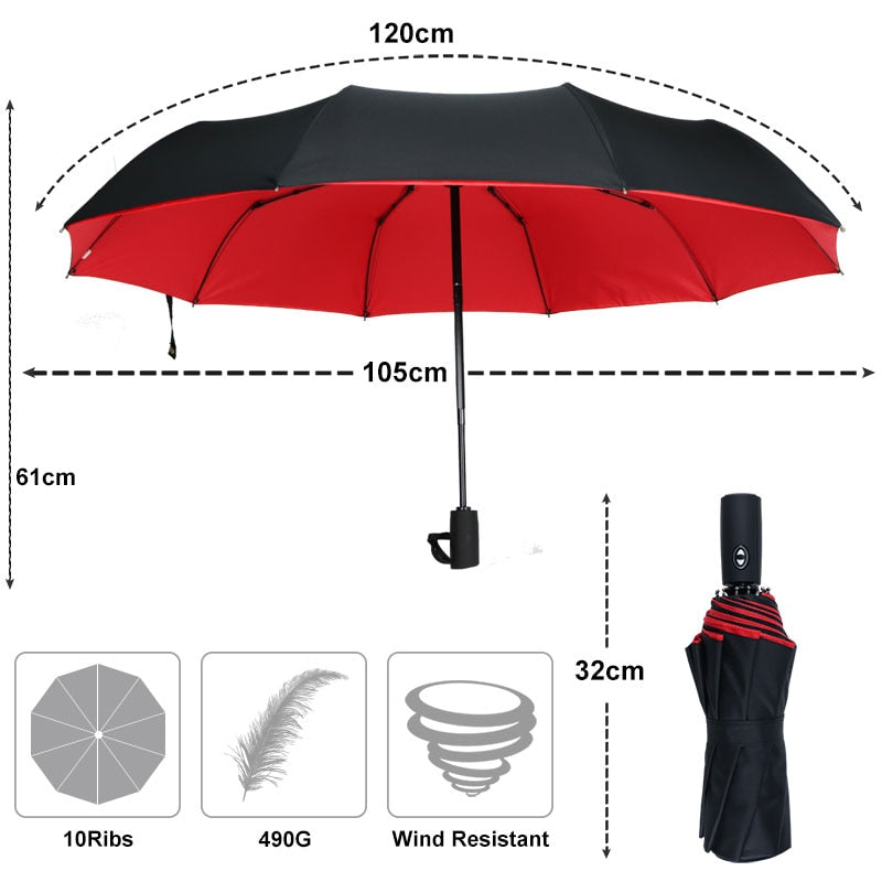 Oak & Coral | Windproof Storm Umbrella - The Umbrella That Withstands Any Storm
