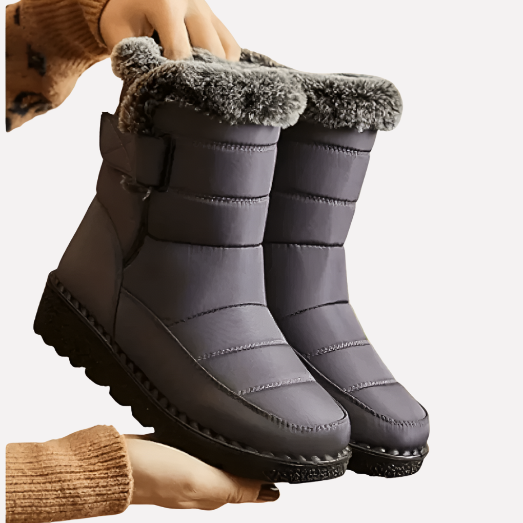 Oak & Coral | Winter Snow Boots with Fur Trim