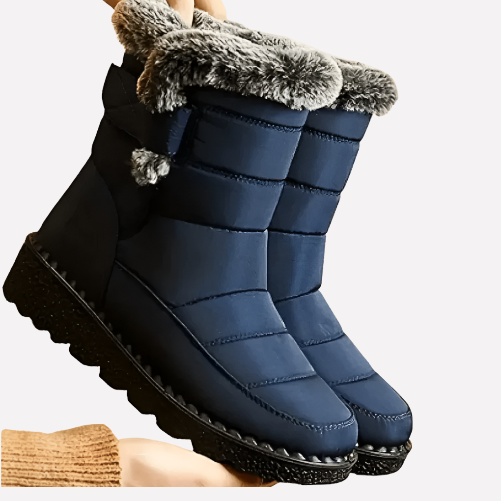 Oak & Coral | Winter Snow Boots with Fur Trim