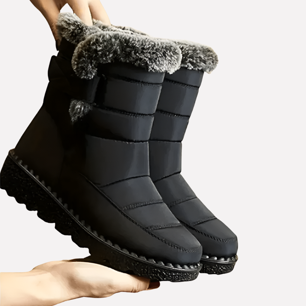 Oak & Coral | Winter Snow Boots with Fur Trim