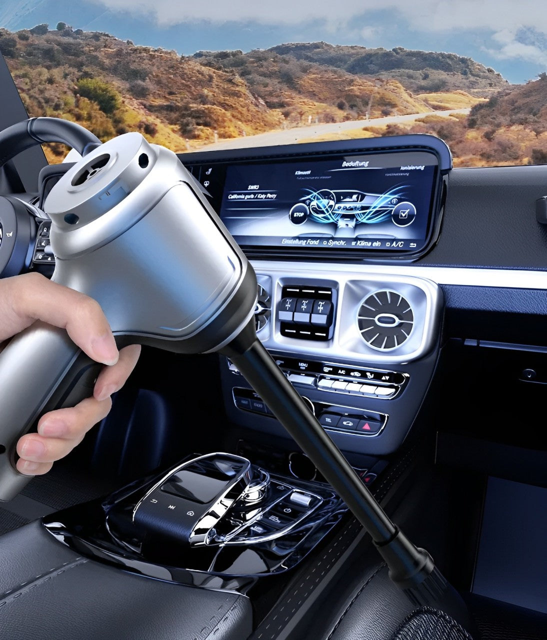Oak & Coral | Wireless Car Vacuum Cleaner with 95000PA Suction Power – Lightweight & Silent