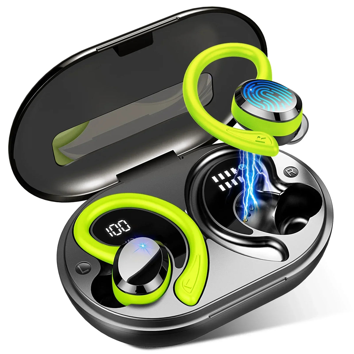 Oak & Coral | Wireless Earbuds with Long Battery Life – SecureFit – (1+1 FREE)