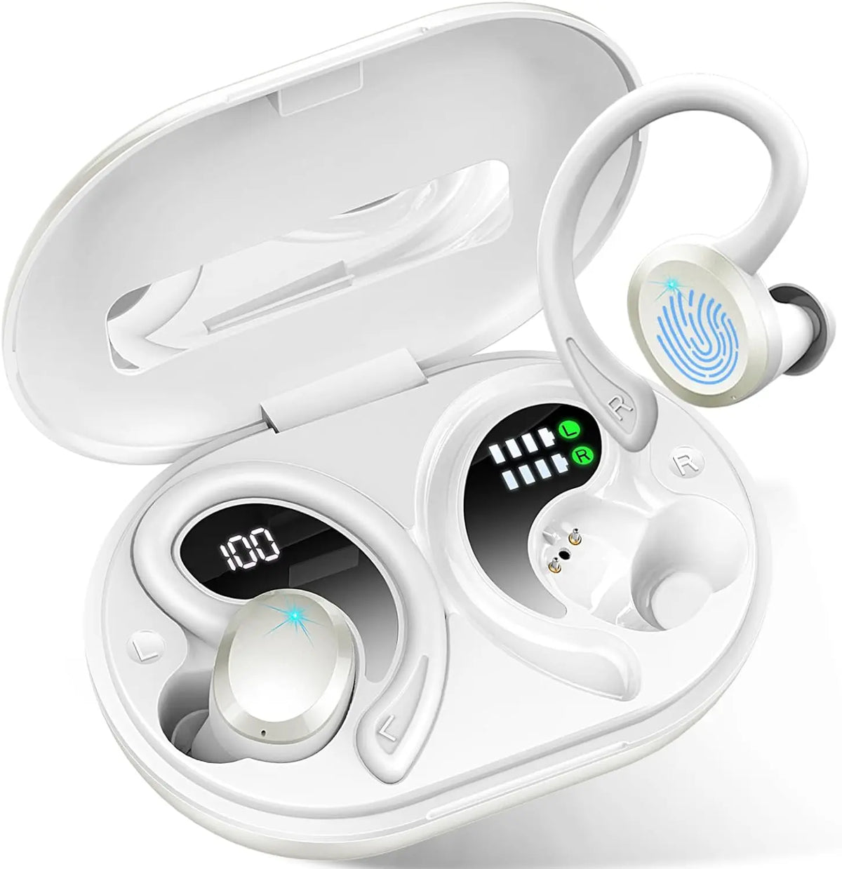 Oak & Coral | Wireless Earbuds with Long Battery Life – SecureFit – (1+1 FREE)