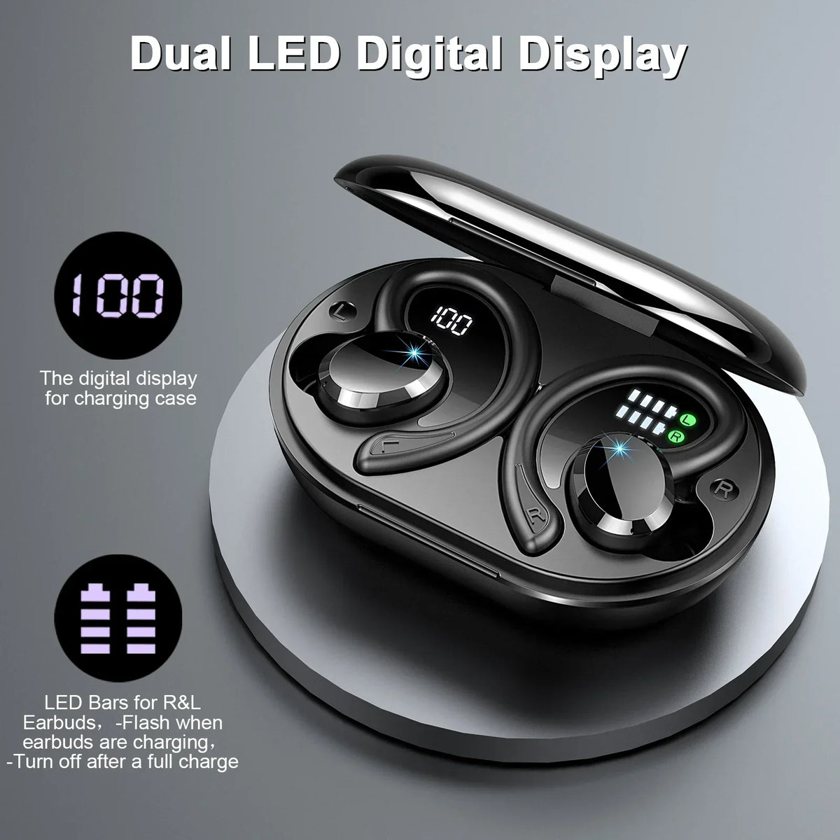 Oak & Coral | Wireless Earbuds with Long Battery Life – SecureFit – (1+1 FREE)