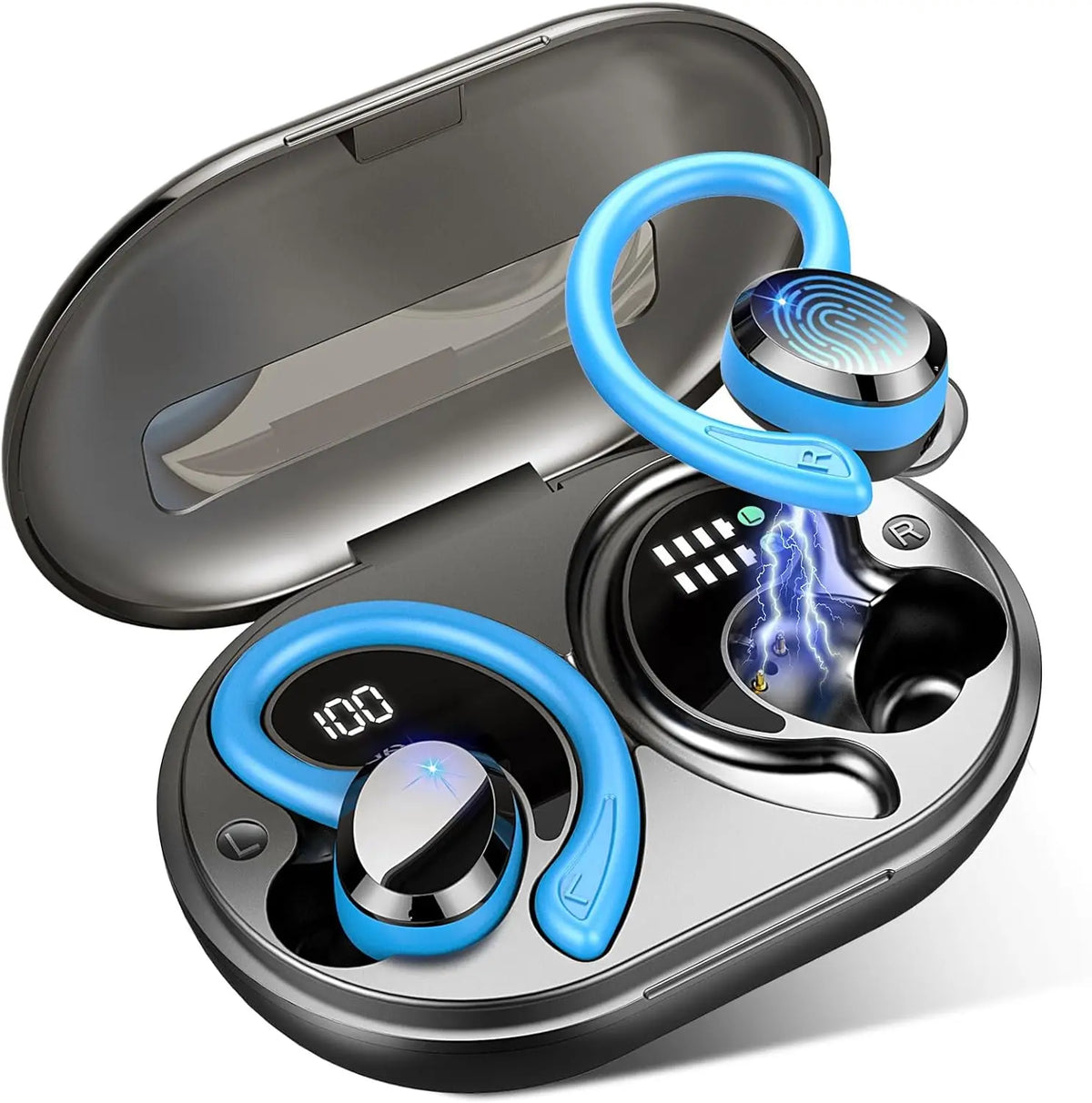 Oak & Coral | Wireless Earbuds with Long Battery Life – SecureFit – (1+1 FREE)