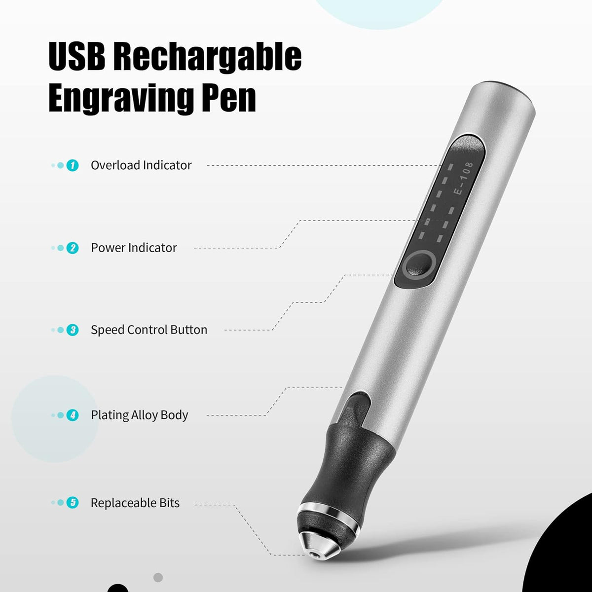 Oak & Coral | Wireless Engraving Pen – Perfect for 50+ Surfaces & DIY Projects