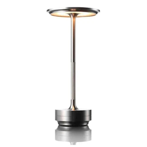 Oak & Coral | Wireless LED Table Lamp - Modern Sculptural Design