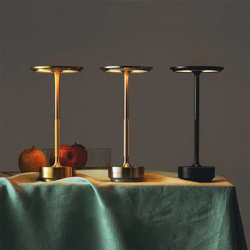 Oak & Coral | Wireless LED Table Lamp - Modern Sculptural Design