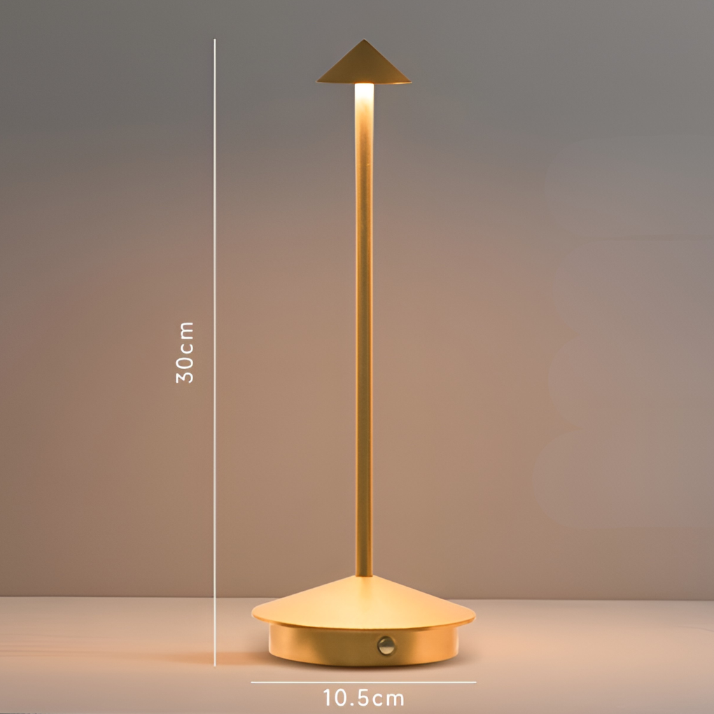 Oak & Coral | Wireless LED Table Lamp - Rechargeable, Dimmable Ambient Lighting