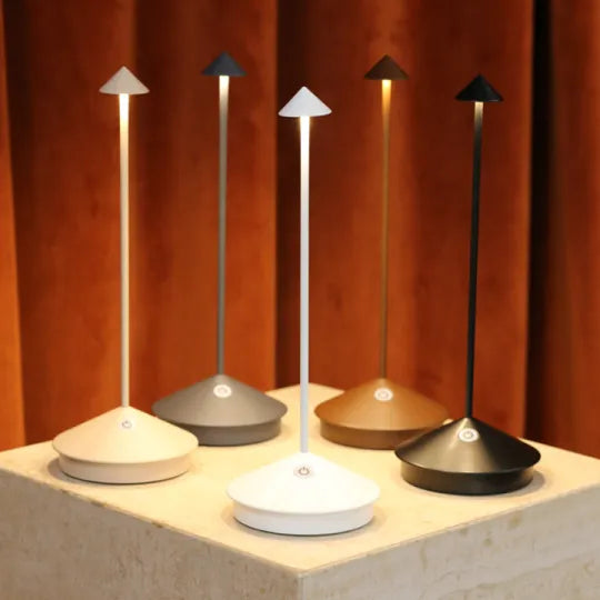 Oak & Coral | Wireless LED Table Lamp - Rechargeable, Dimmable Ambient Lighting