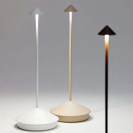 Oak & Coral | Wireless LED Table Lamp - Rechargeable, Dimmable Ambient Lighting