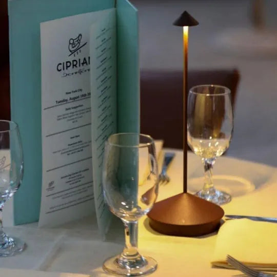 Oak & Coral | Wireless LED Table Lamp - Rechargeable, Dimmable Ambient Lighting