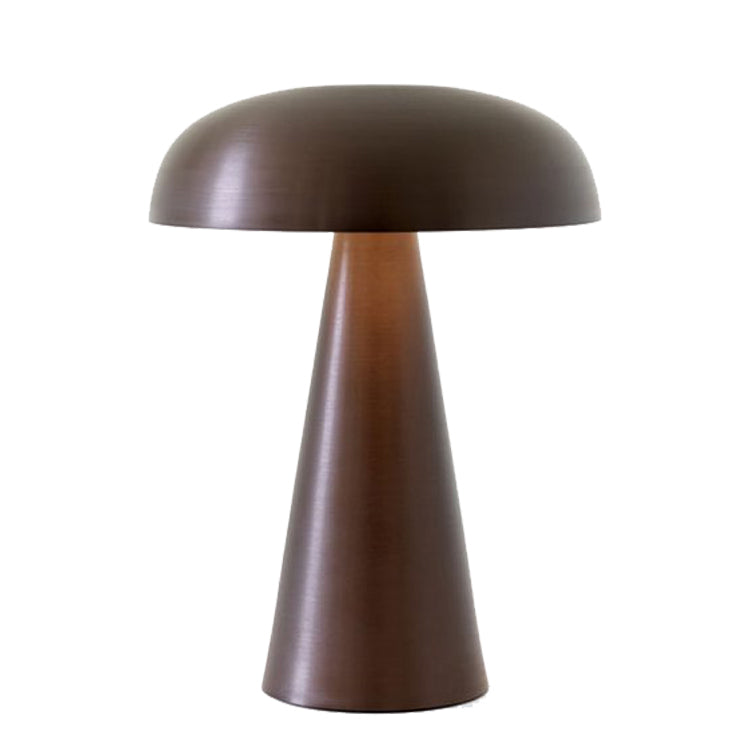 Oak & Coral | Wireless Table Lamp | Rechargeable Mushroom Design