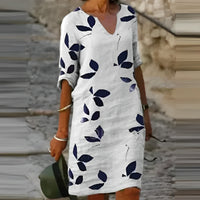 Oak & Coral | Breezy Botanical Midi Dress