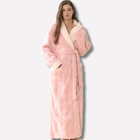 Plush Hooded Full Length Robe