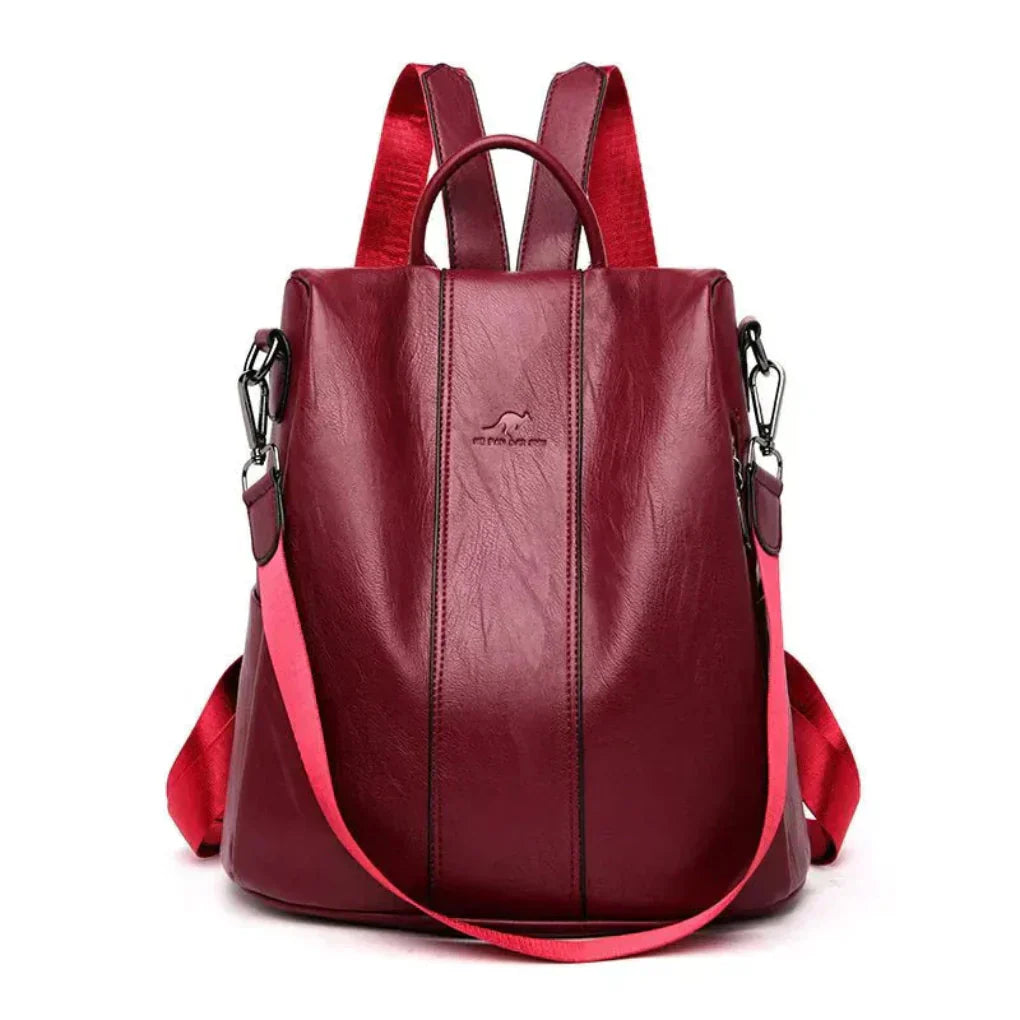 Oak & Coral | Women's Anti-Theft Convertible Backpack