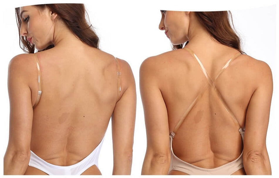Oak & Coral | Women's Backless Deep V Bodysuit Shapewear