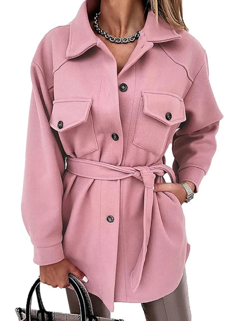 Oak & Coral | Women's Belted Overshirt Jacket