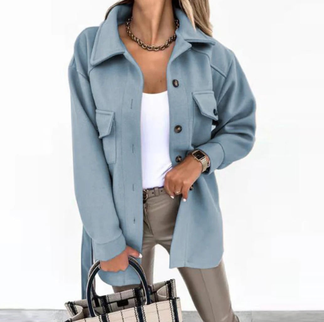 Oak & Coral | Women's Belted Overshirt Jacket