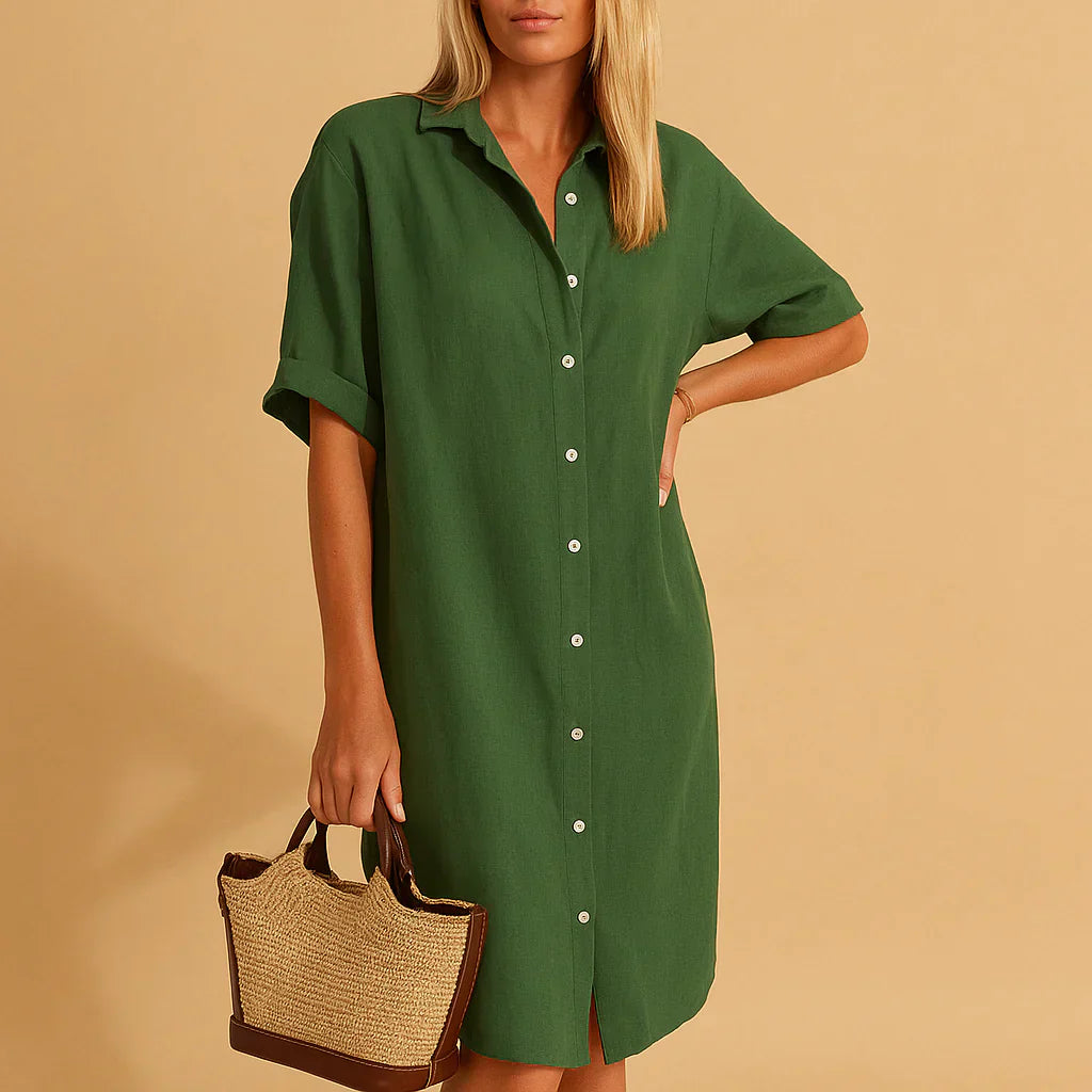 Oak & Coral | Women's Button-Down Shirt Dress