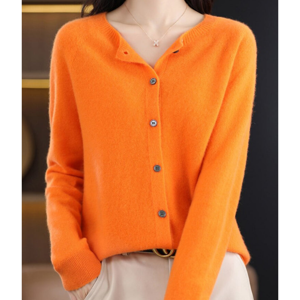 Oak & Coral | Women's Button-Front Cardigan
