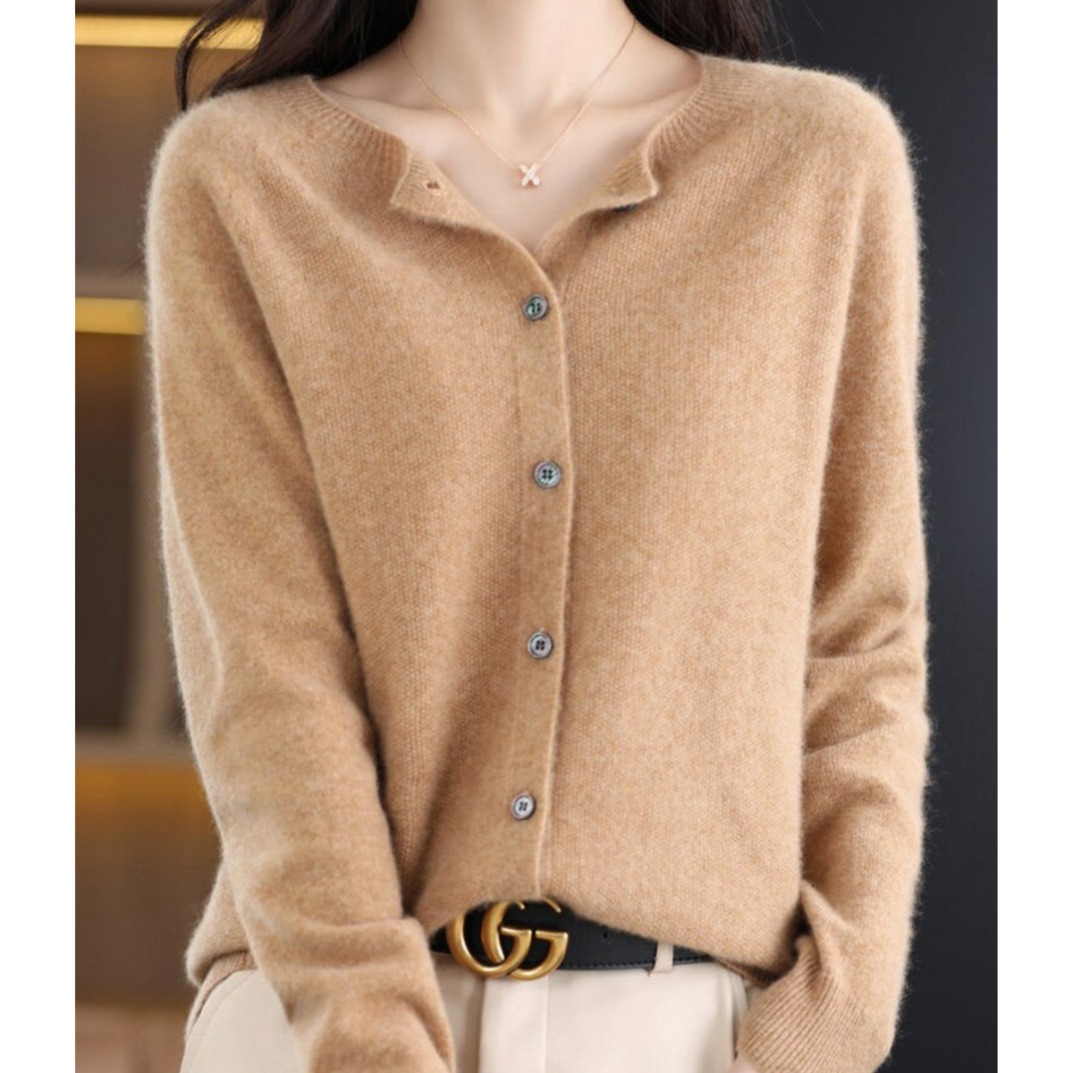 Oak & Coral | Women's Button-Front Cardigan