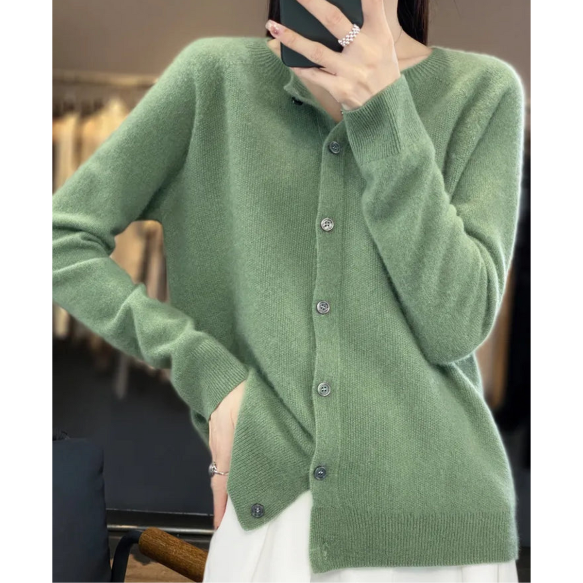 Oak & Coral | Women's Button-Front Cardigan